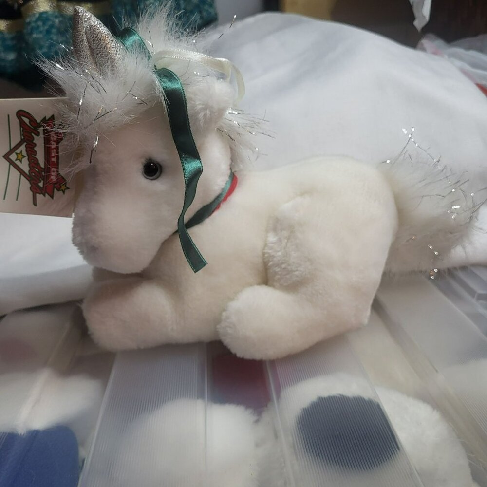 Vintage "Cast Of Characters" Plush Unicorn Toy By Spencer Gifts